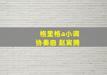 格里格a小调协奏曲 赵寅腾